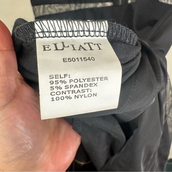 Elliatt Dress Women’s Small Black Mesh Striped Short Sleeve Bodycon Maxi - Picture 10 of 12